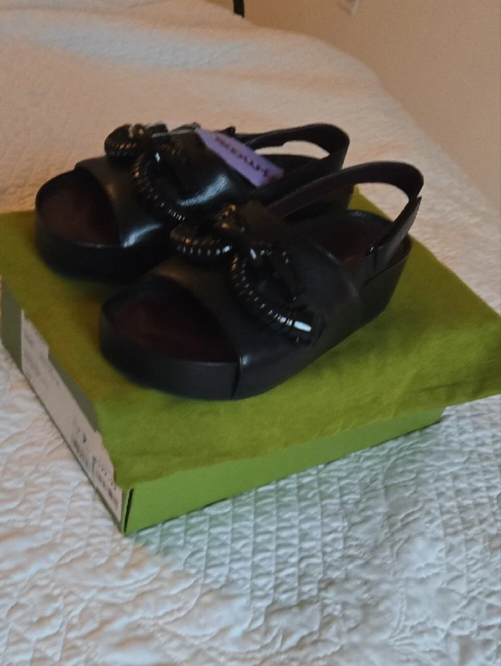 Tory Burch Black  Slingback Womens Sandals NWB